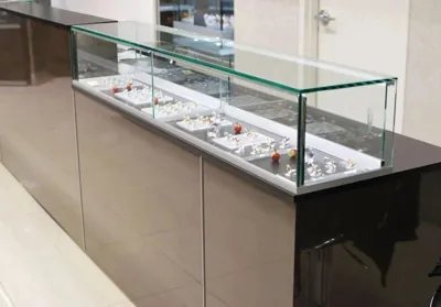 Glass display case