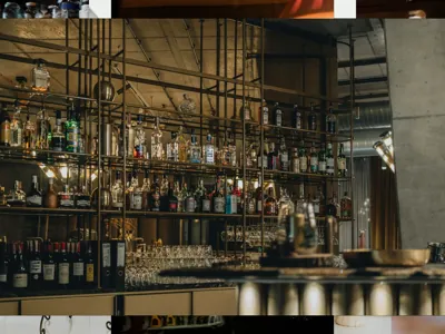 Bar display shelving