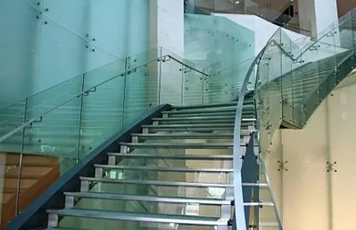 Glass staircase