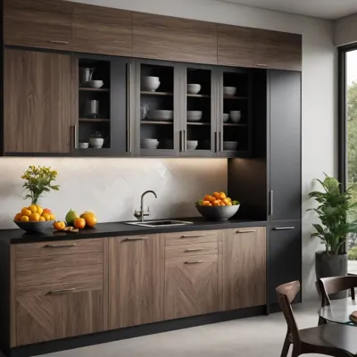 Kitchen cabinet glass