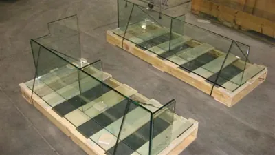 Glass display boxes
