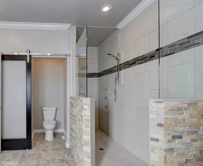 Shower glass and door